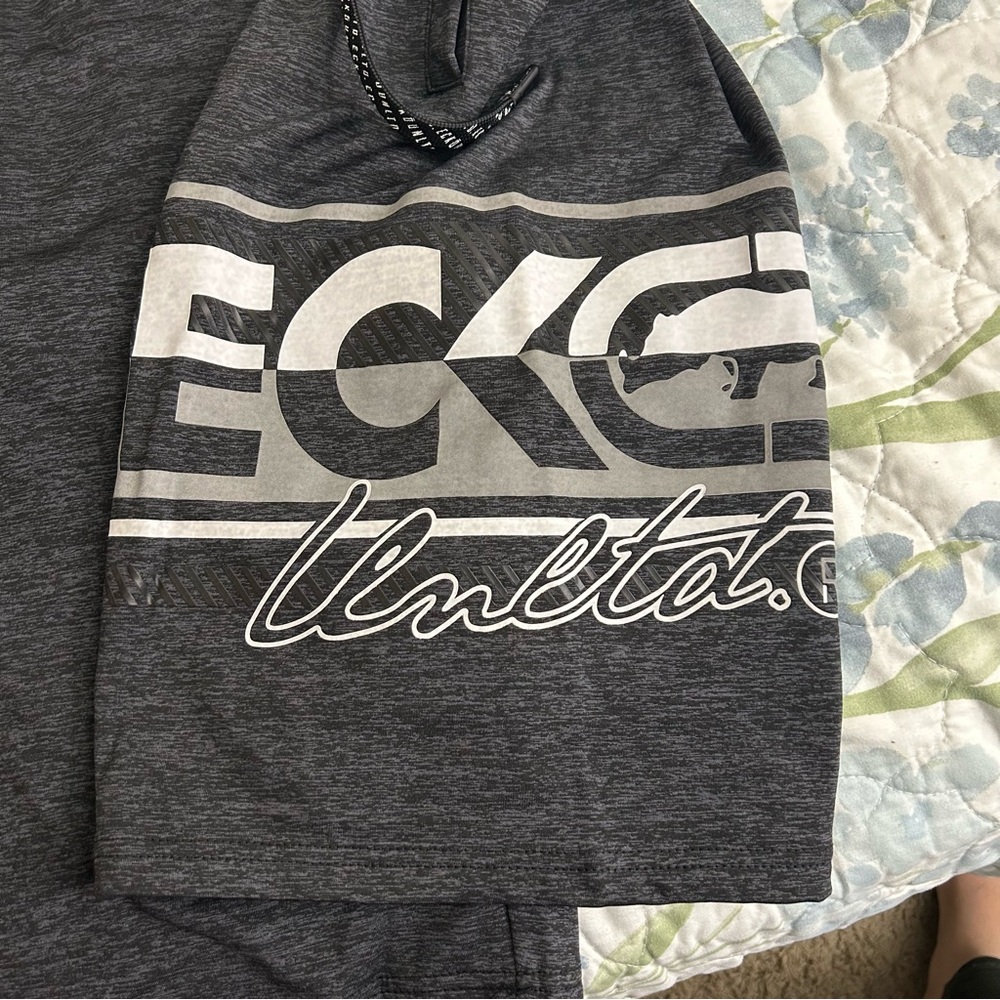 Ecko Unlimited Men's Jet Black Flyknit Athletic Shorts Size Large - Picture 3 of 5